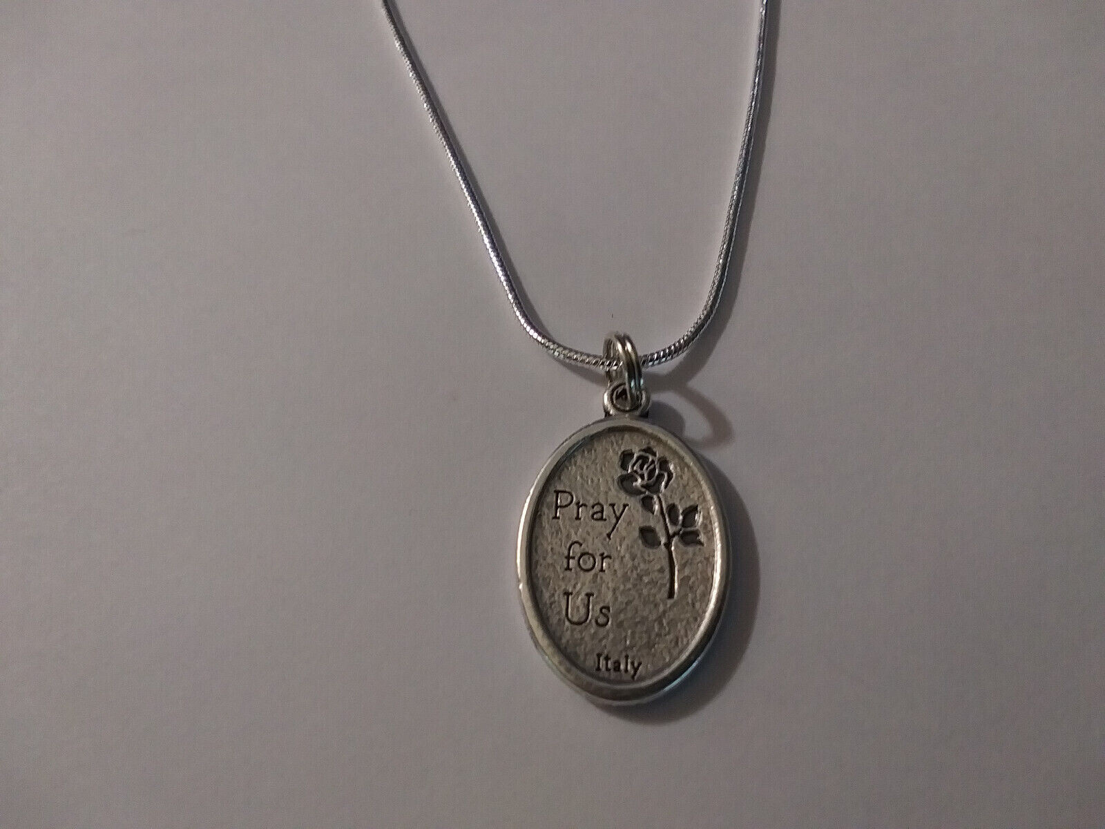 St Christopher Medal Pendant 925 Sterling silver chain Necklace Prayer card