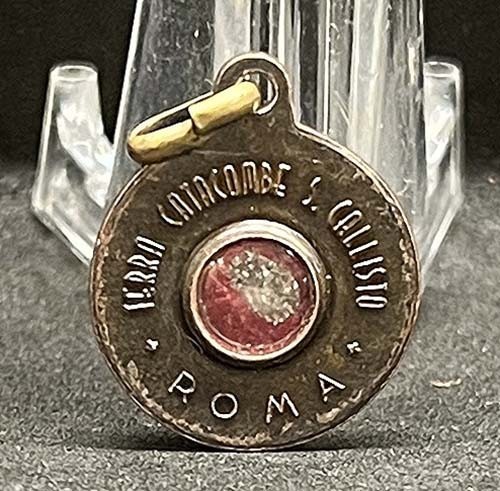 Italy Rome 1900´ old St Cecile relic Terra Catacombe Soil from the Roman Catacom
