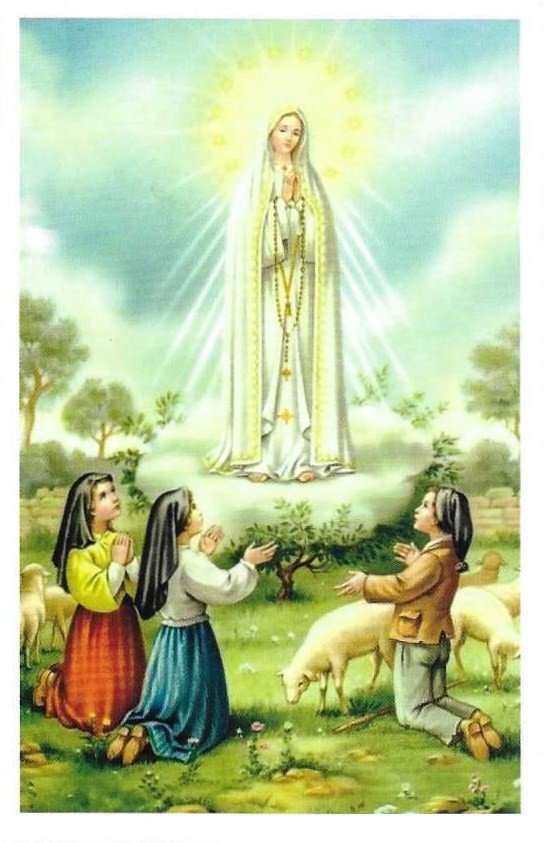 Medal With Contents from Fatima Where Our Lady Appeared, 2 Holy Cards Plus Relic