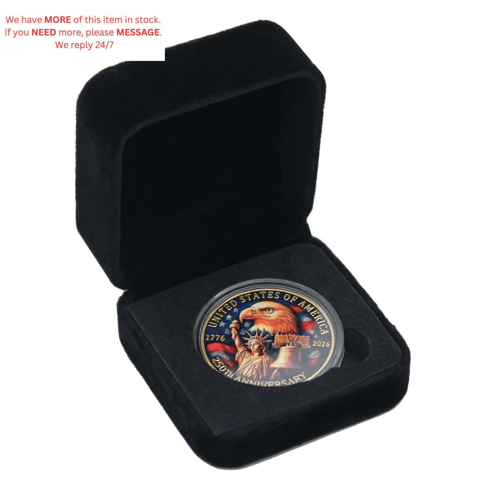 250th Anniversary Coin 250th Year American USA Father’s Day Gift for Dad