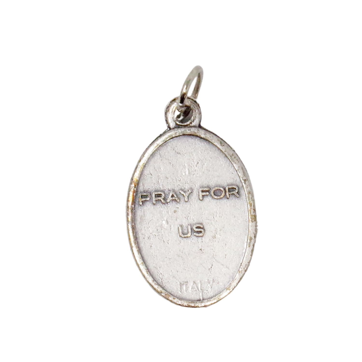 St Saint Expedit Silver Tone Prayer Medals for Rosary Parts 1 In 3 Pack