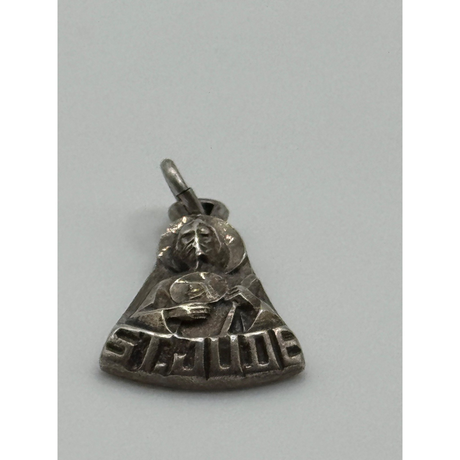 Vintage Creed Sterling Silver Catholic St Jude Medal Pendant