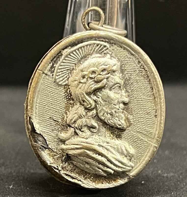 Italy 1930´ antique relic St Carlo Borromeo with the original wax seal 1st Class