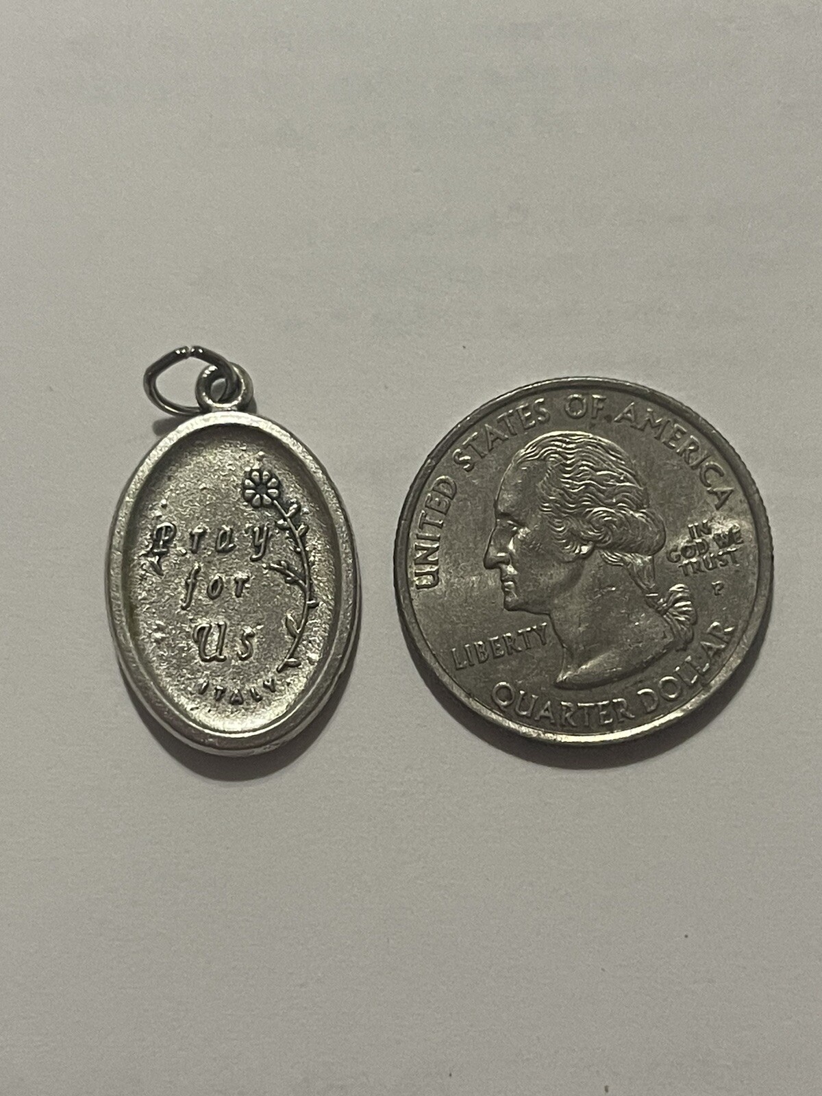 Silver Toned Base Catholic Saint St Jude the Apostle Medal Pendant, 1 Inch