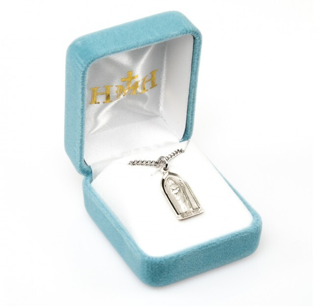 St. Jude Sterling Silver Arch 0.9″ Medal, Gift Box, 18″ Chain, US Made