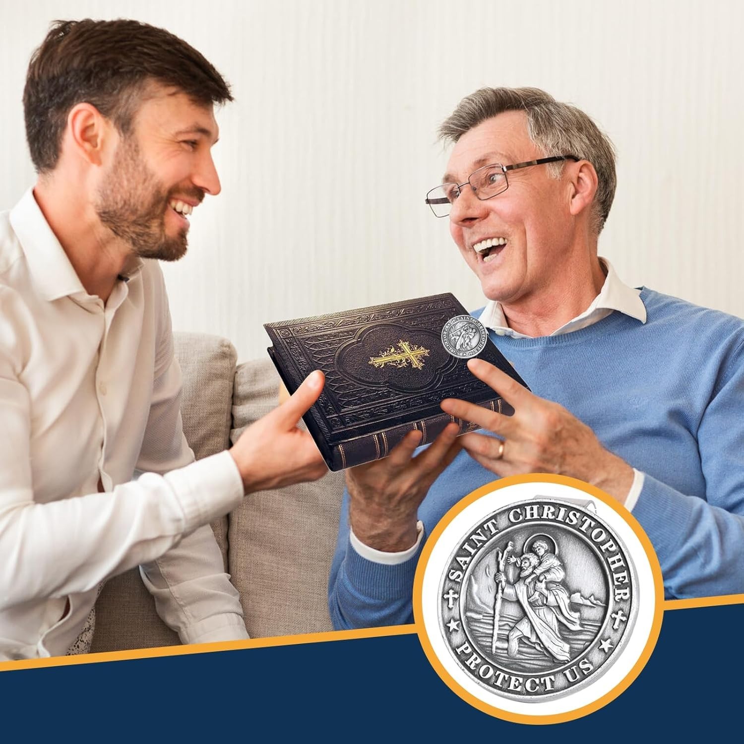 Saint Christopher Medal for Car – Perfect Gift for New Drivers and Loved Ones
