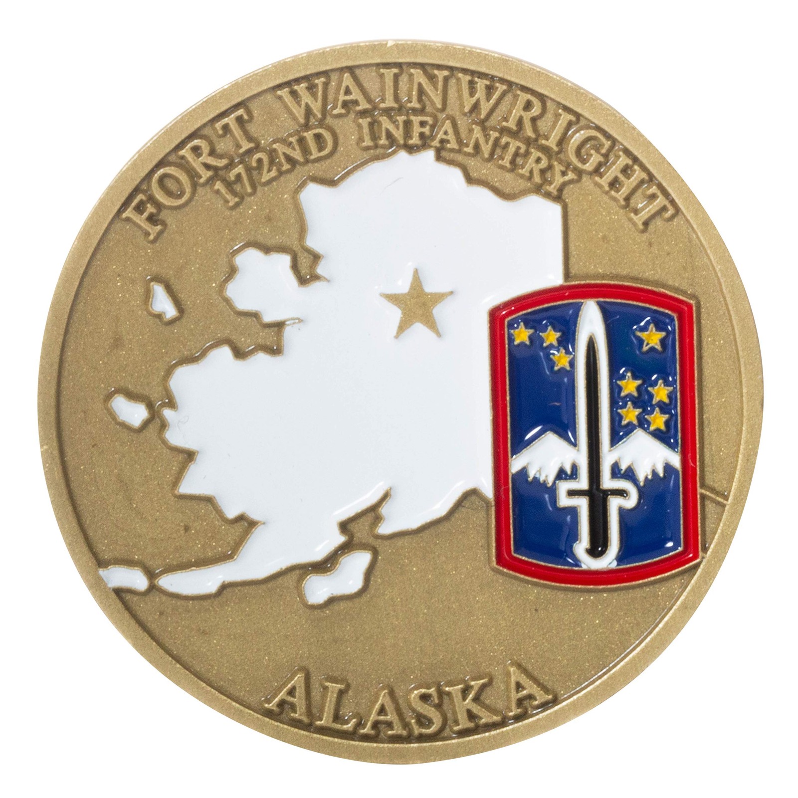 United States Army Fort Wainwright 172nd Infantry Challenge Coin