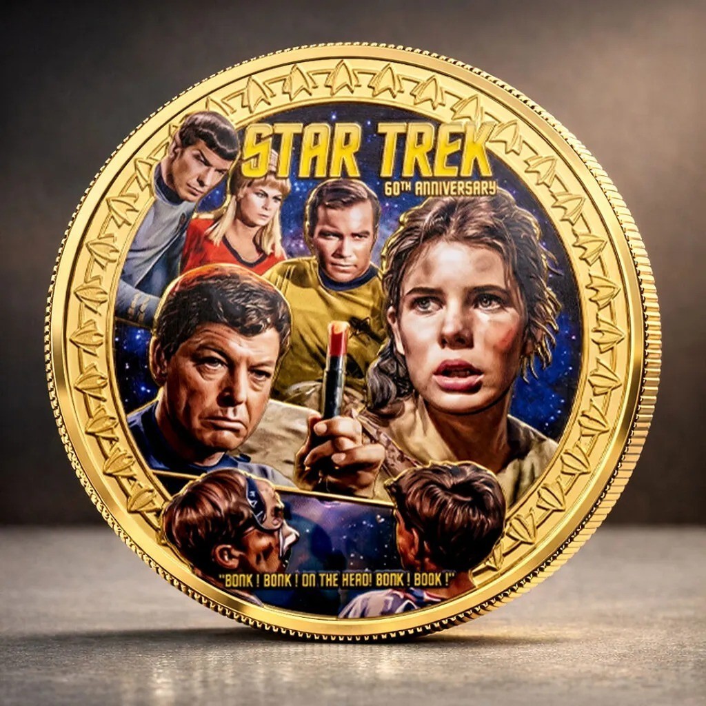 Star Trek 60th Anniversary Coin 1966-2026 Sixty Years of Star Trek Gold Coin