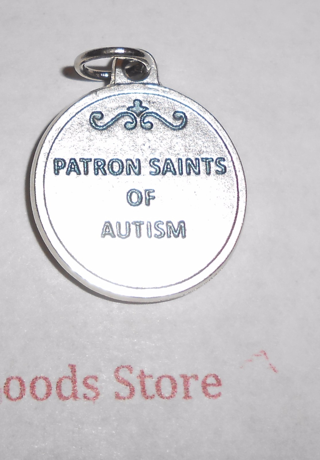 Saint Dymphna & St. Nicholas – Patron Saints of Autism – 3/4 inch Medal