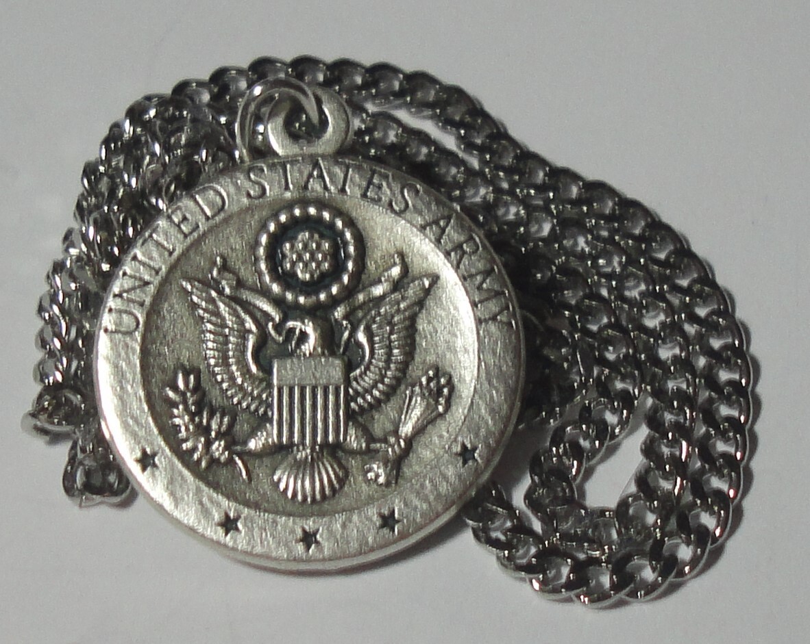Archangel St Michael United States Army Holy Medal on 24″ Stainless Steel Chain