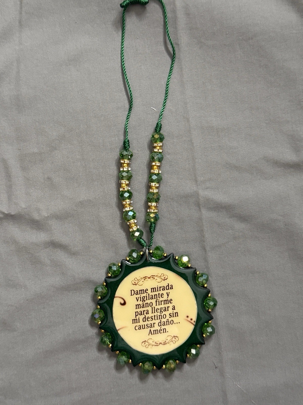 St Jude Thaddeus Green Wooden Medallion Blessing Décor Medal San Judas Tadeo