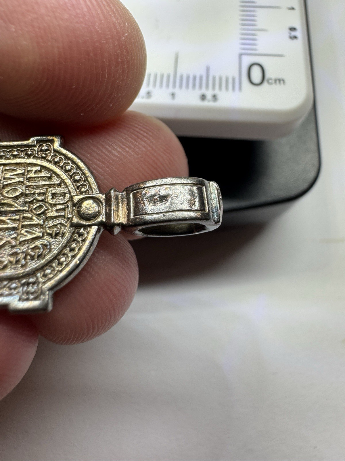 Orthodox Saint Nicholas Medal Silver 925 Christian Amulet Prayer Pendant 5.1g