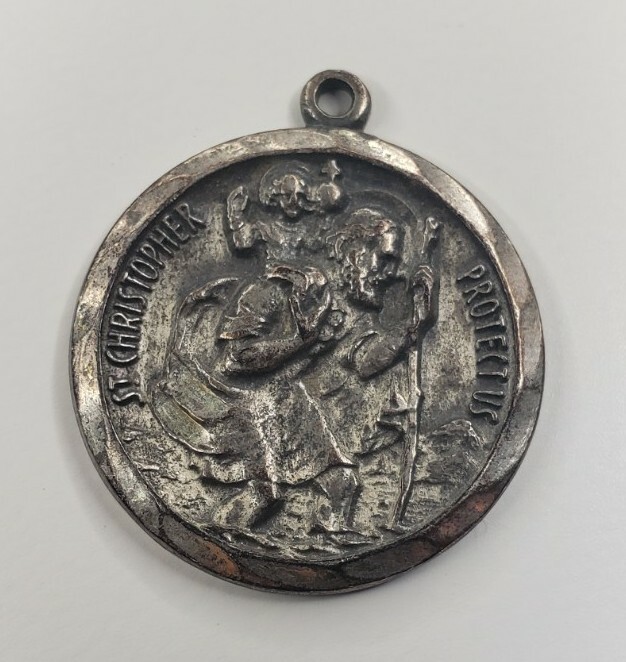 St Christopher Medal, Sterling Silver UNKNOWN DATE MADE