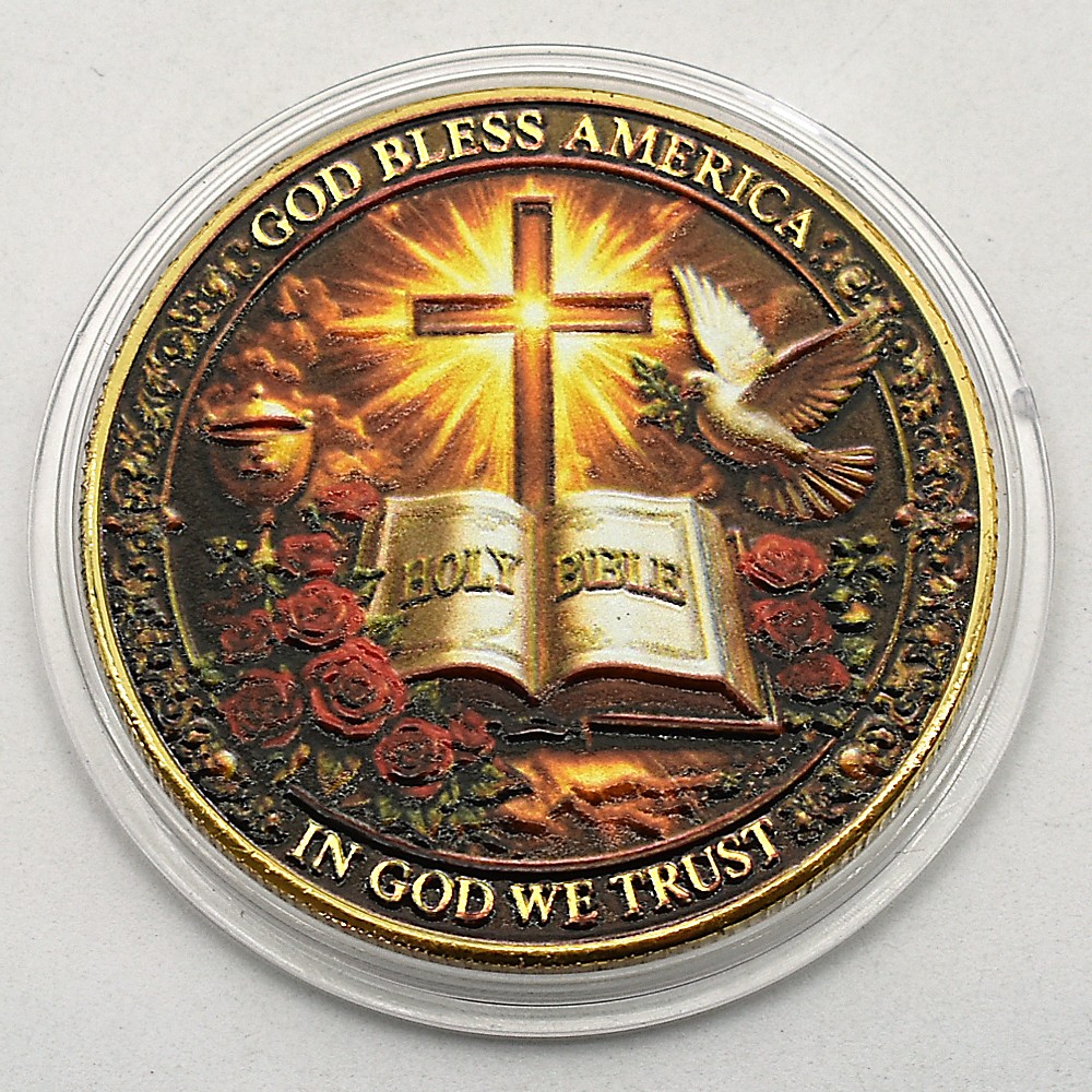Jesus American Flag 250th Anniversary Commemorative Coin – Christian Gift