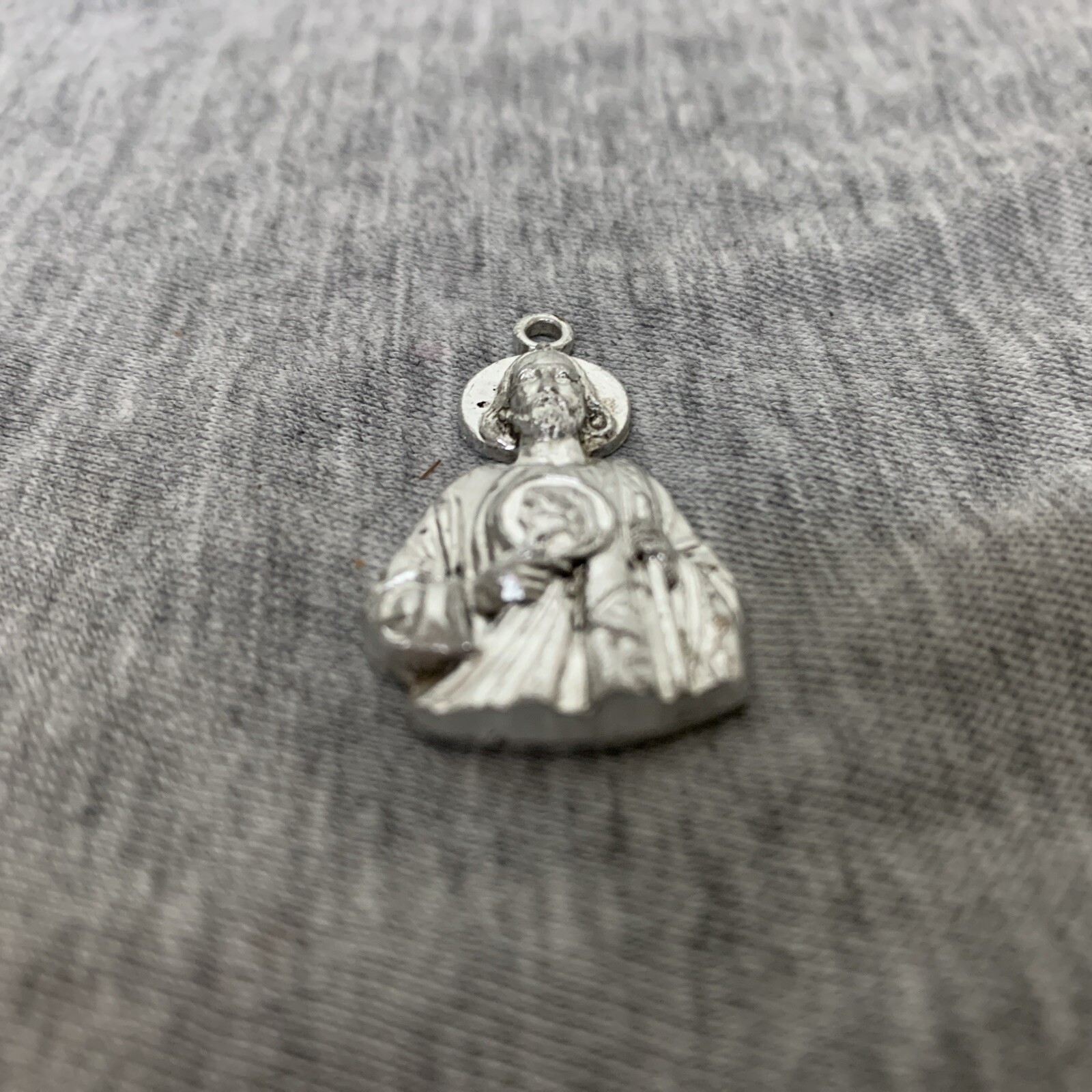 Vintage St. Jude Catholic Pendant Alvic Japan