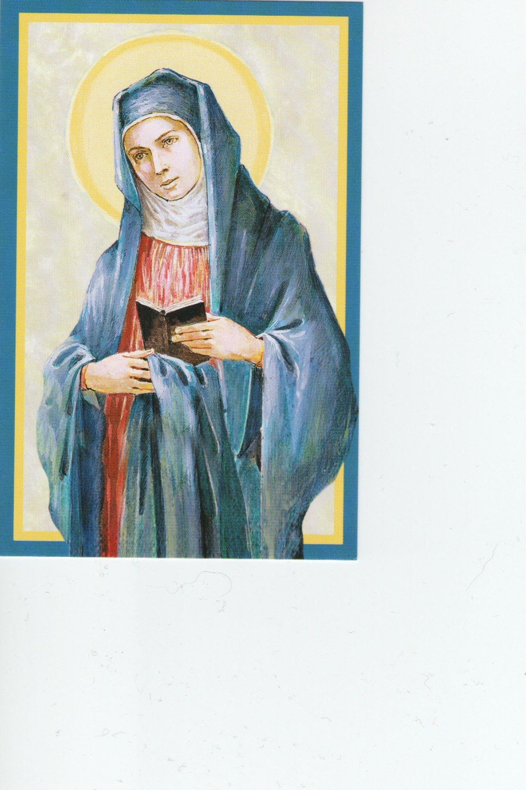 St Monica Pray for Us medal pendant necklace 925 sterling silver chain 20″ +CARD