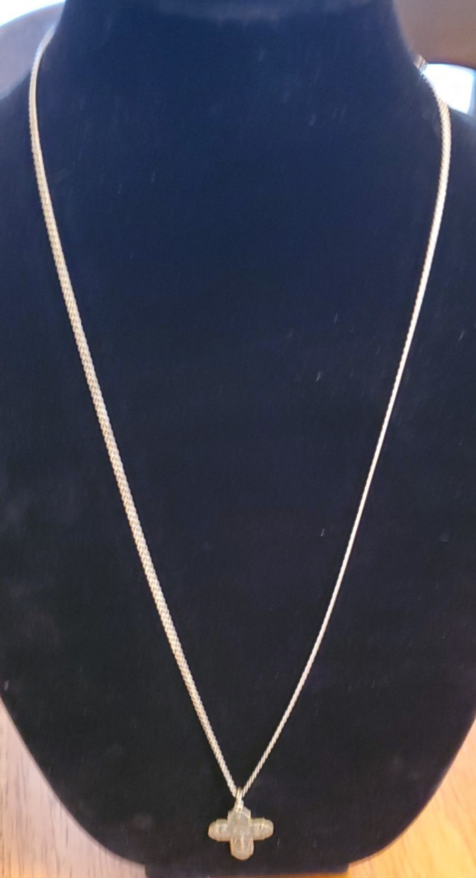 Sterling Silver “I am Catholic” Cross 4 way Pendant Chain 26″ ~ 10g