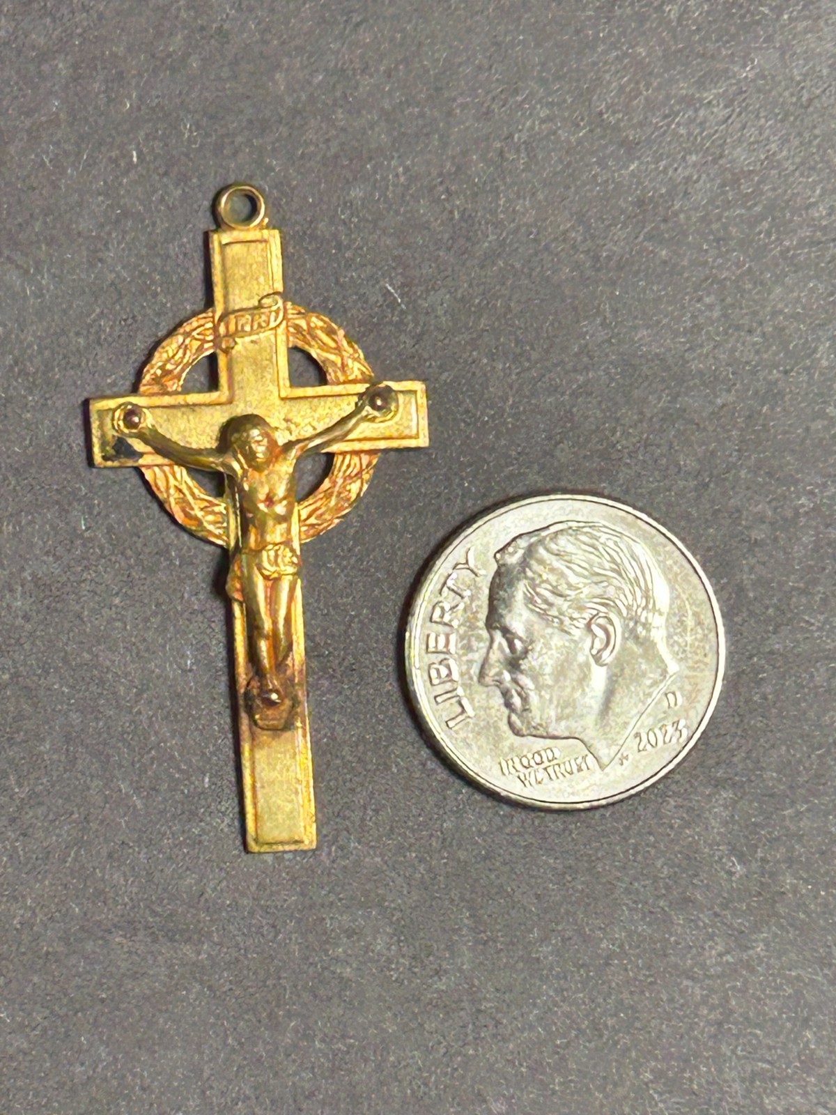 Vintage CatholicCrucifix & cross Pendant Lot St. Benedict IHS 4-Way Medal 8 Pc