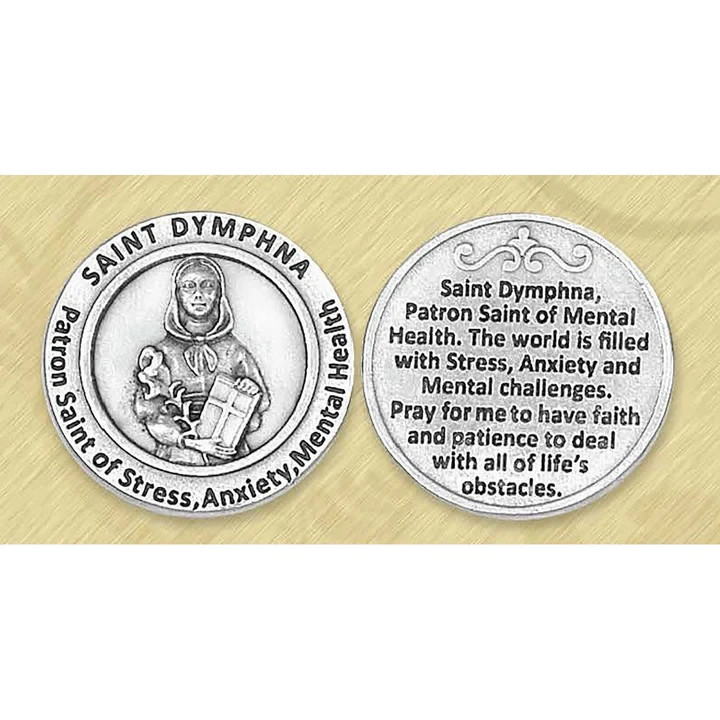 Healing Saint – Saint Dymphna Pocket Token
