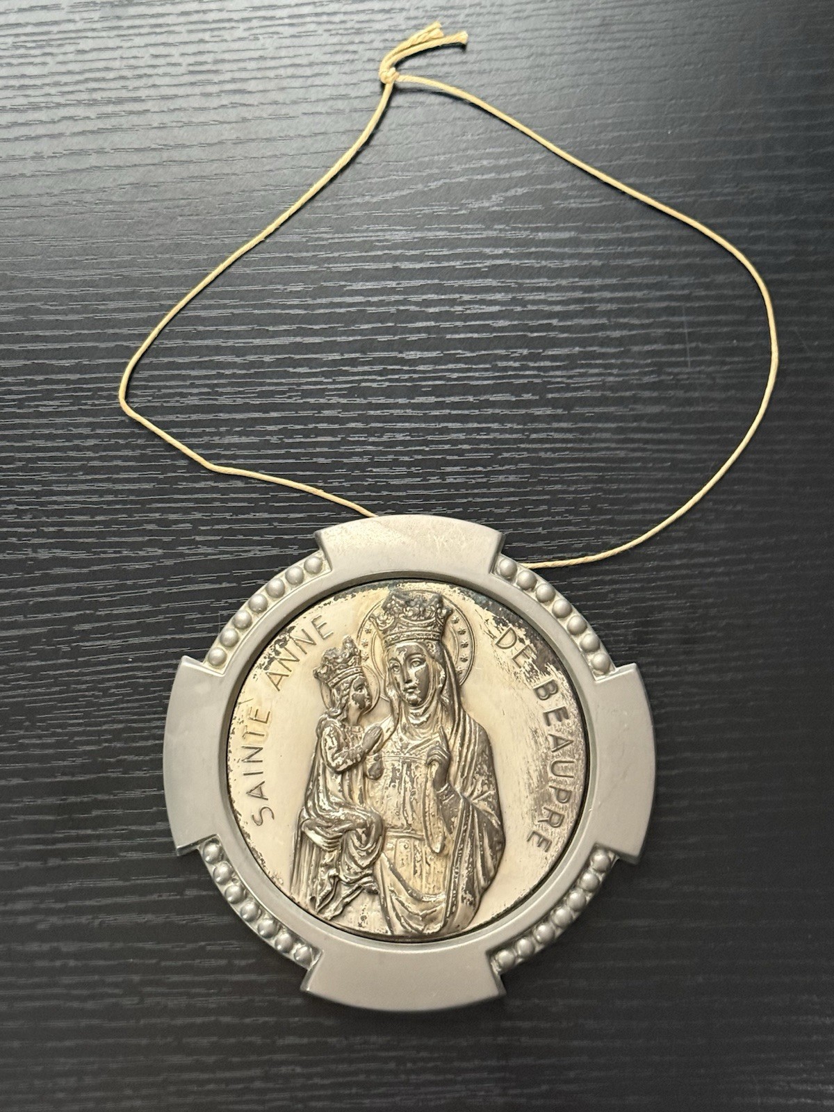RARE Religious 1950’s Saint Anne de Beaupré Souvenir