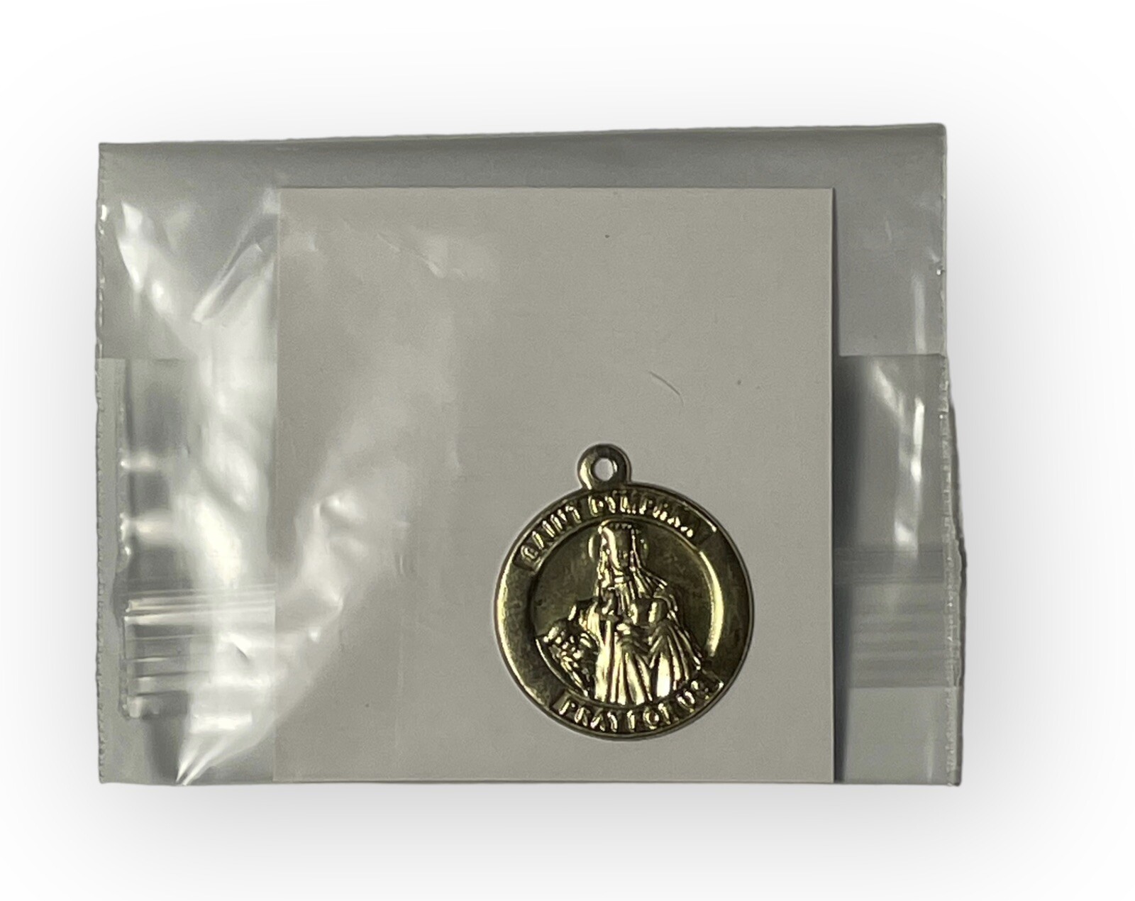 St. Dymphna Charm Pendant Pray For Us Religious Christain Charm Vintage
