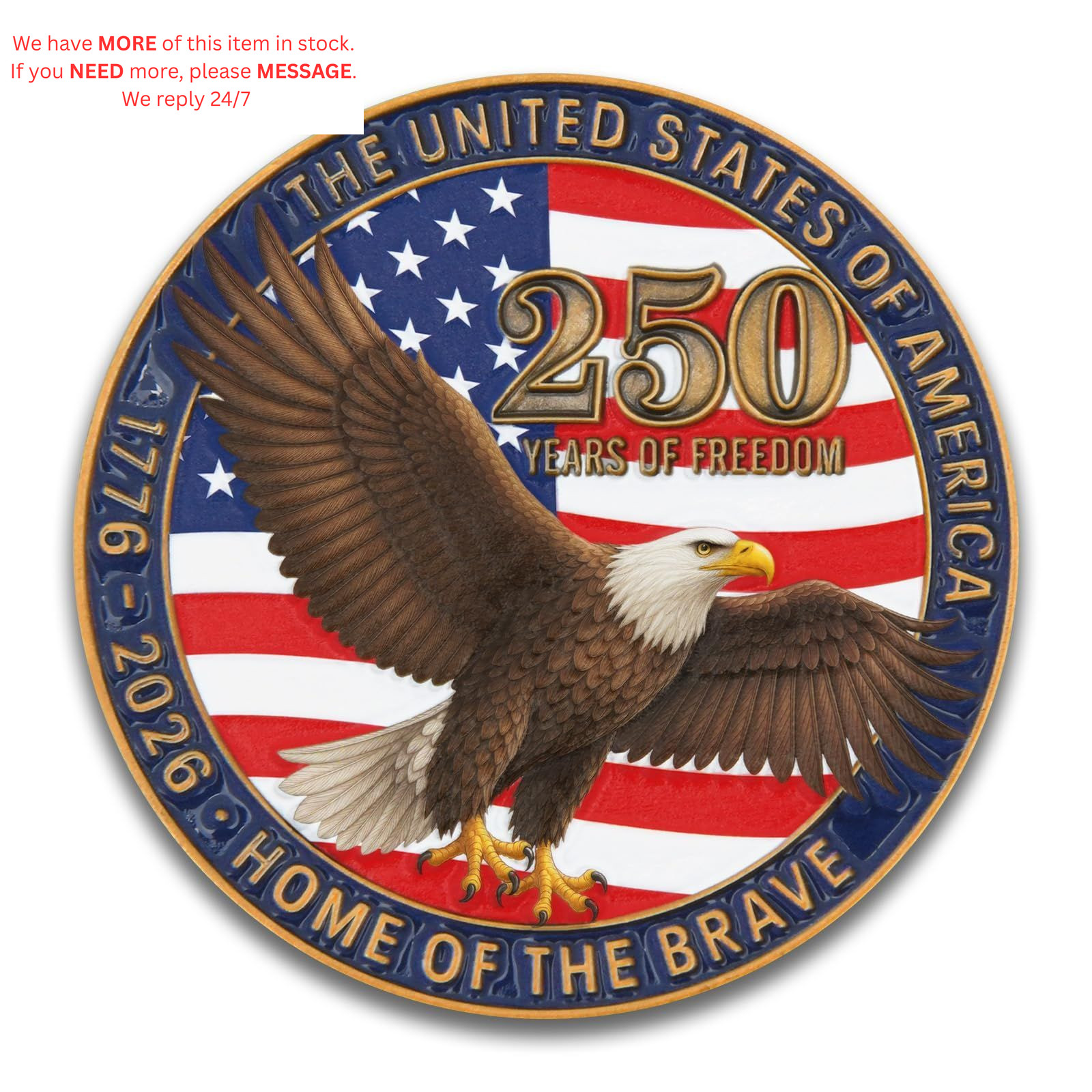 250th Anniversary United States of America Liberty Bell Souvenir Coin
