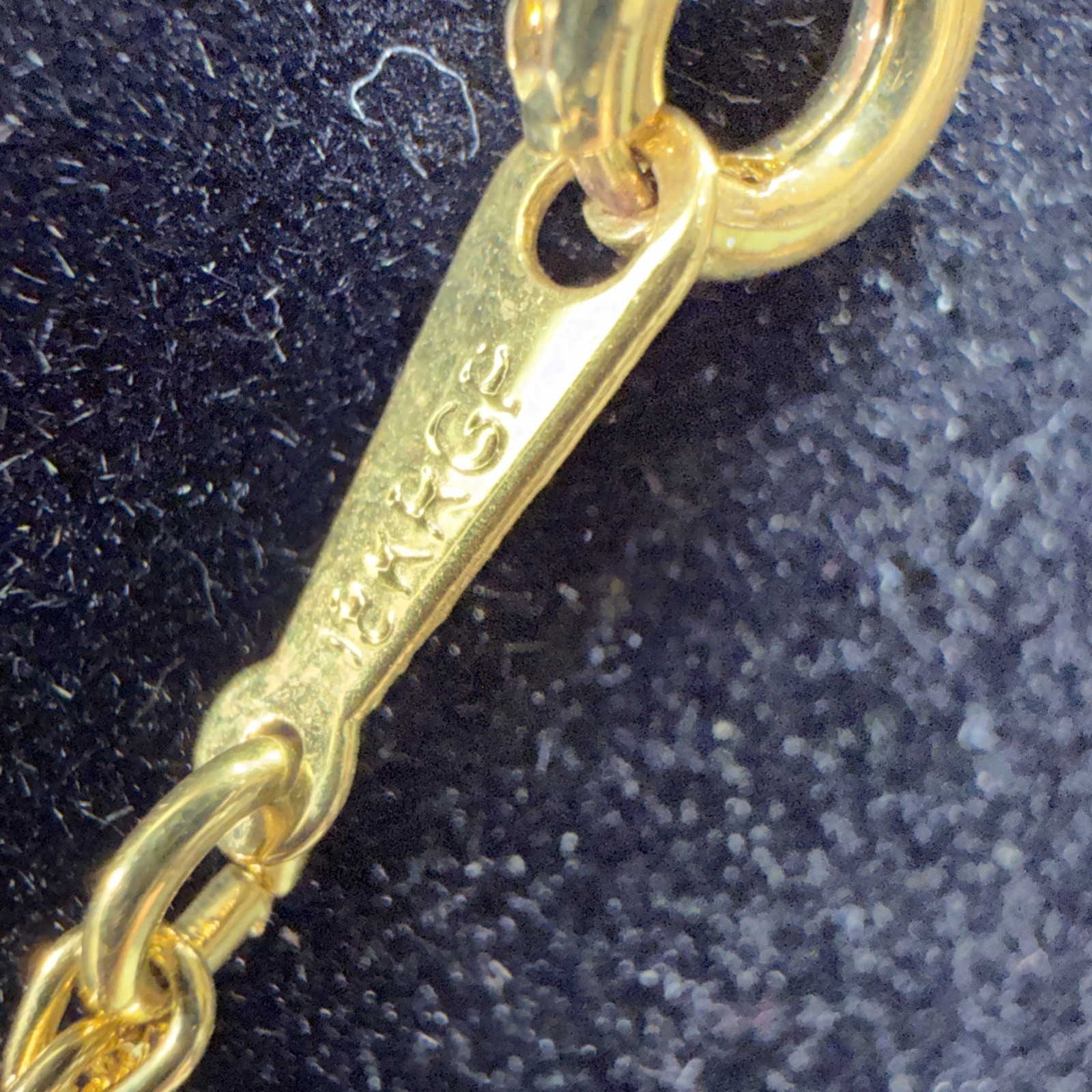 18K Gold Plated Rope Chain Necklace 2mm Wide 18” Long & Curb Chain Bracelet 7” L