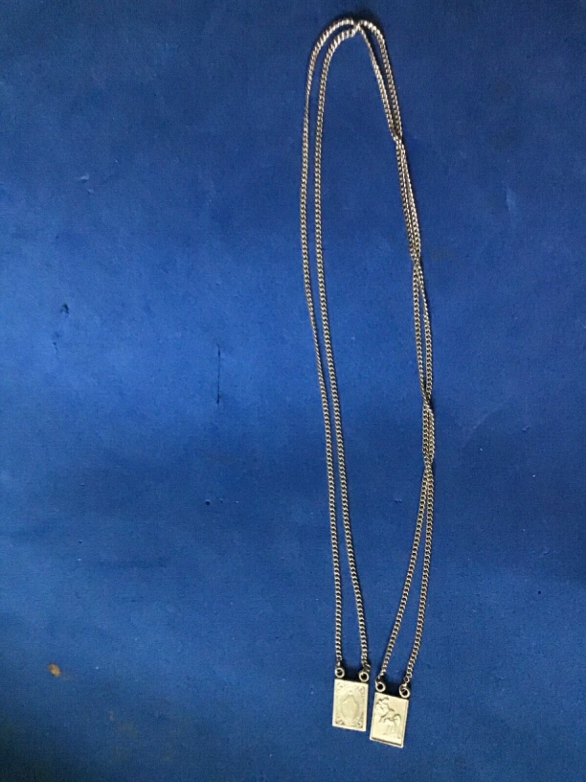 Rare Pewter SCAPULAR SACRED HEART Miraculous Mary’s Promise Stainless Steel