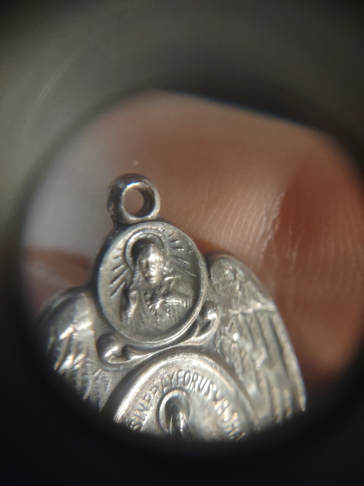 6.3 Grams Vintage Saint Mary & Jesus HMH Medal Sterling Silver 925 Charm