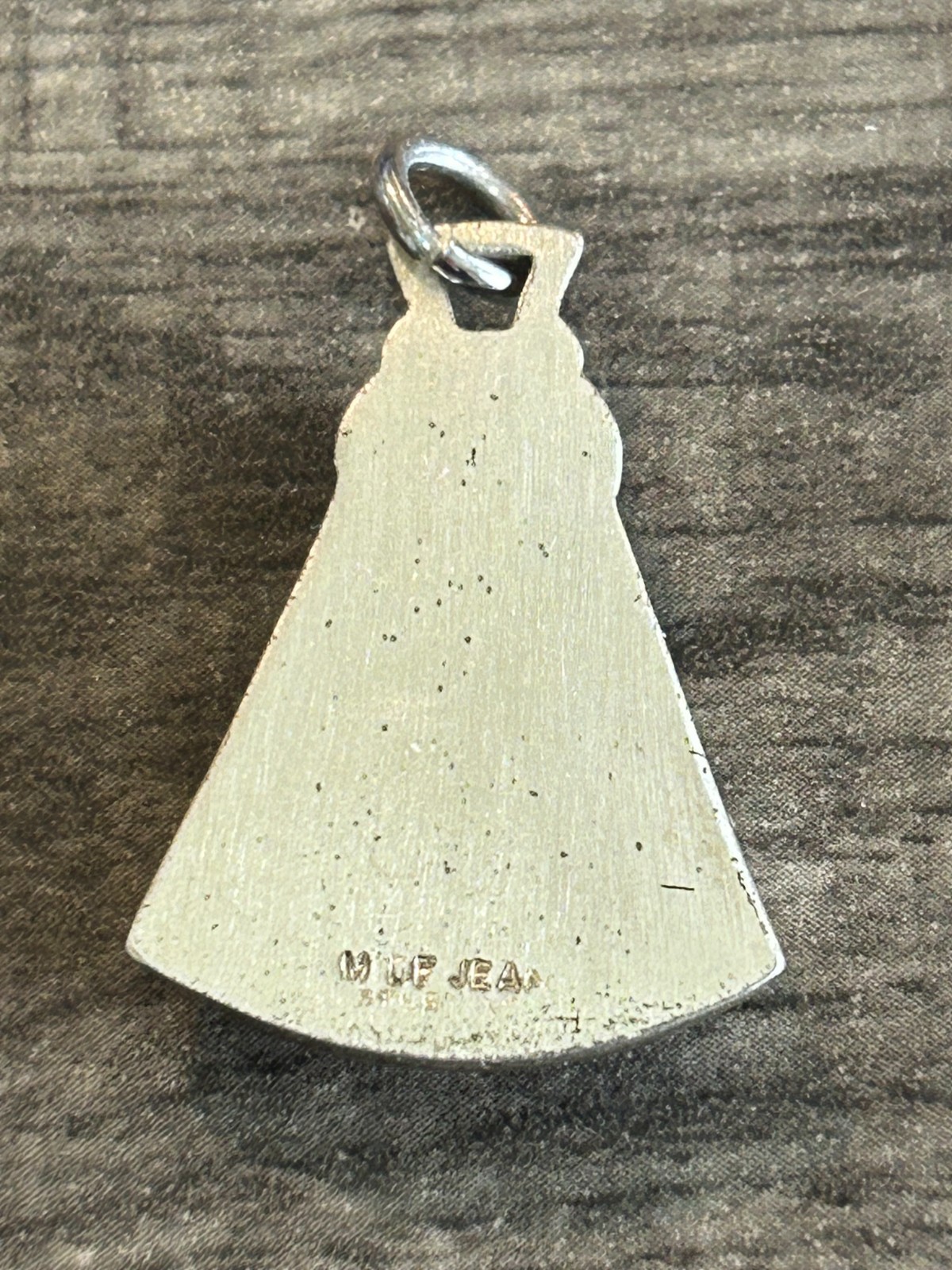 VINTAGE M DF JEAN STERLING SILVER ST JUDE PENDANT MEDAL 9.0 GRAMS RELIGIOUS