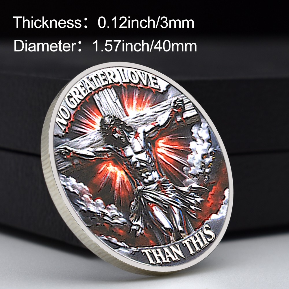 Jesus Crucifixion & Resurrection Commemorative Coin – Christian Gift Collectible