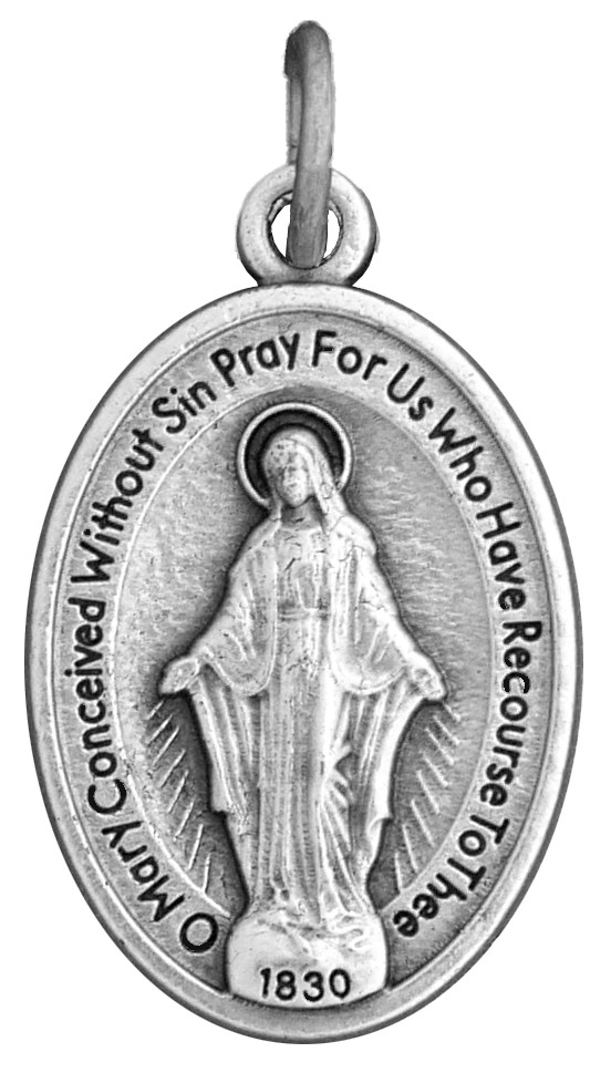 Bulk Miraculous Medals Pack – 50 qty – SILVER PLATED – Italian Made – 1 Inch