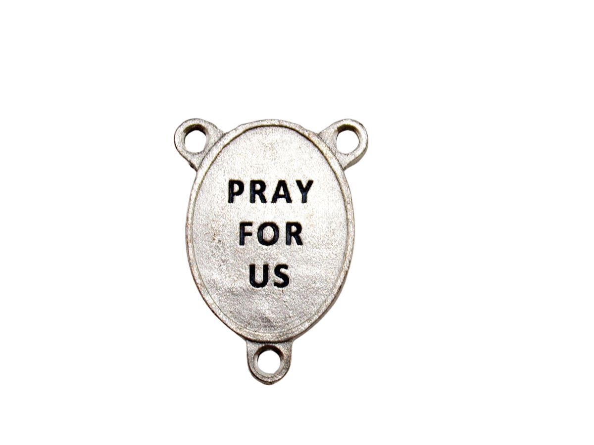 Silver Tone Lot of 3 St Saint Jude Medal Rosary Parts Centerpiece 1 In