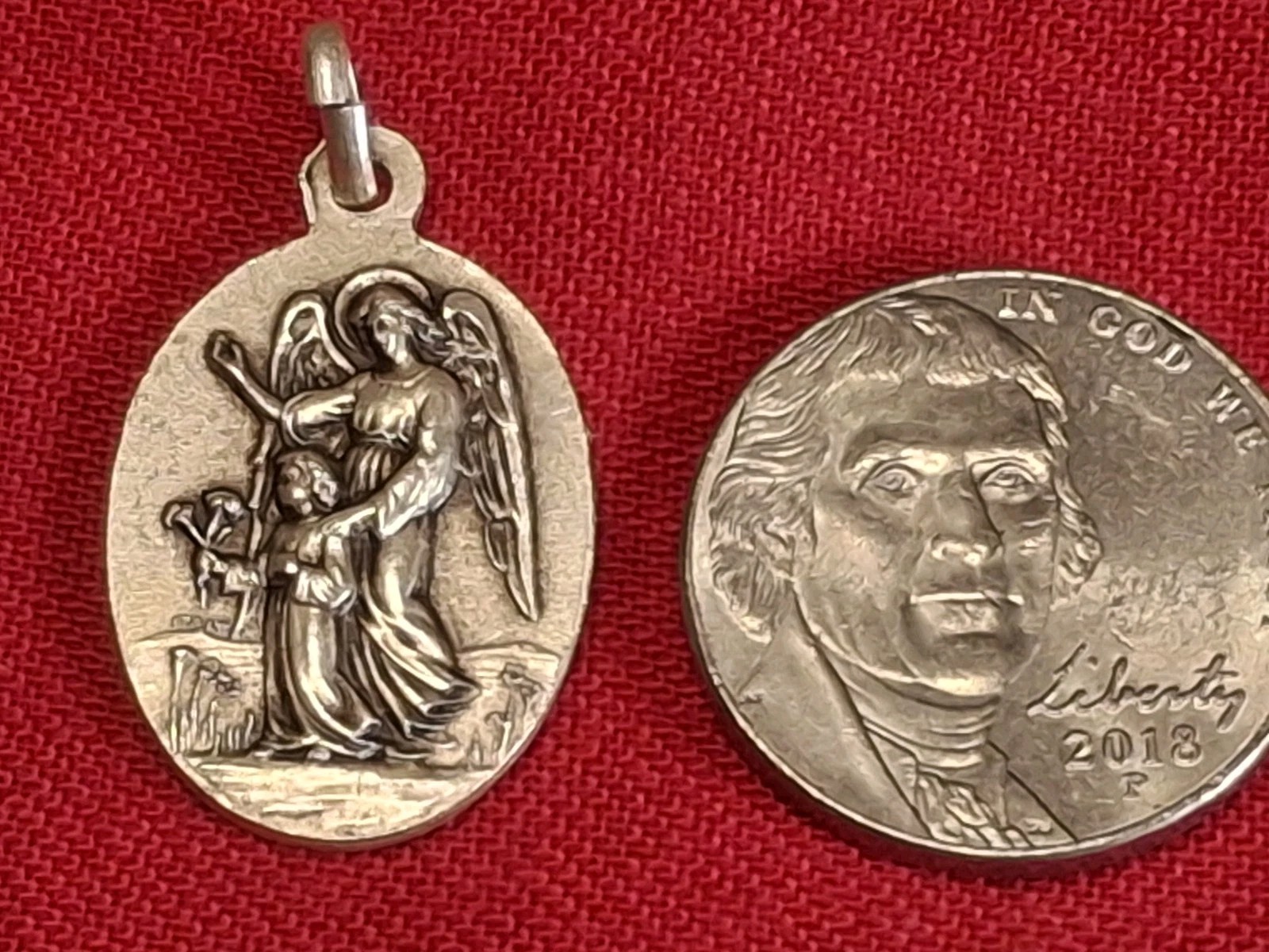 St Leonard Of Portmaurice & Guardian Angel Vintage New Never Used 1950s