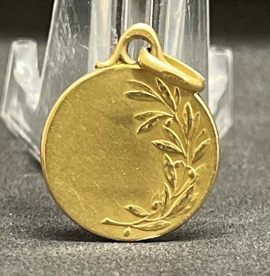 France 1910´ antique Sacred Heart of Jesus Christ, gold bath, medal, beauty!