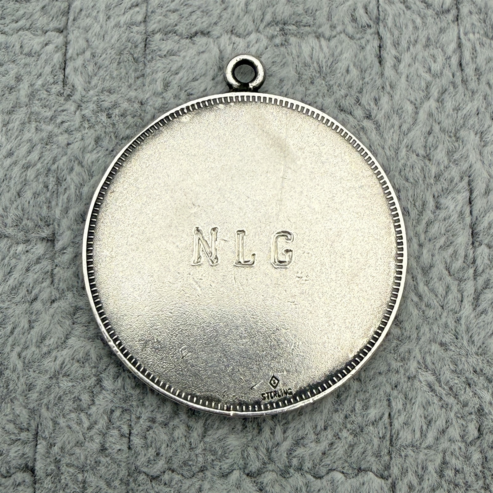Vtg St. Christopher Protect Us Catholic Religious Medal Sterling Silver #65538