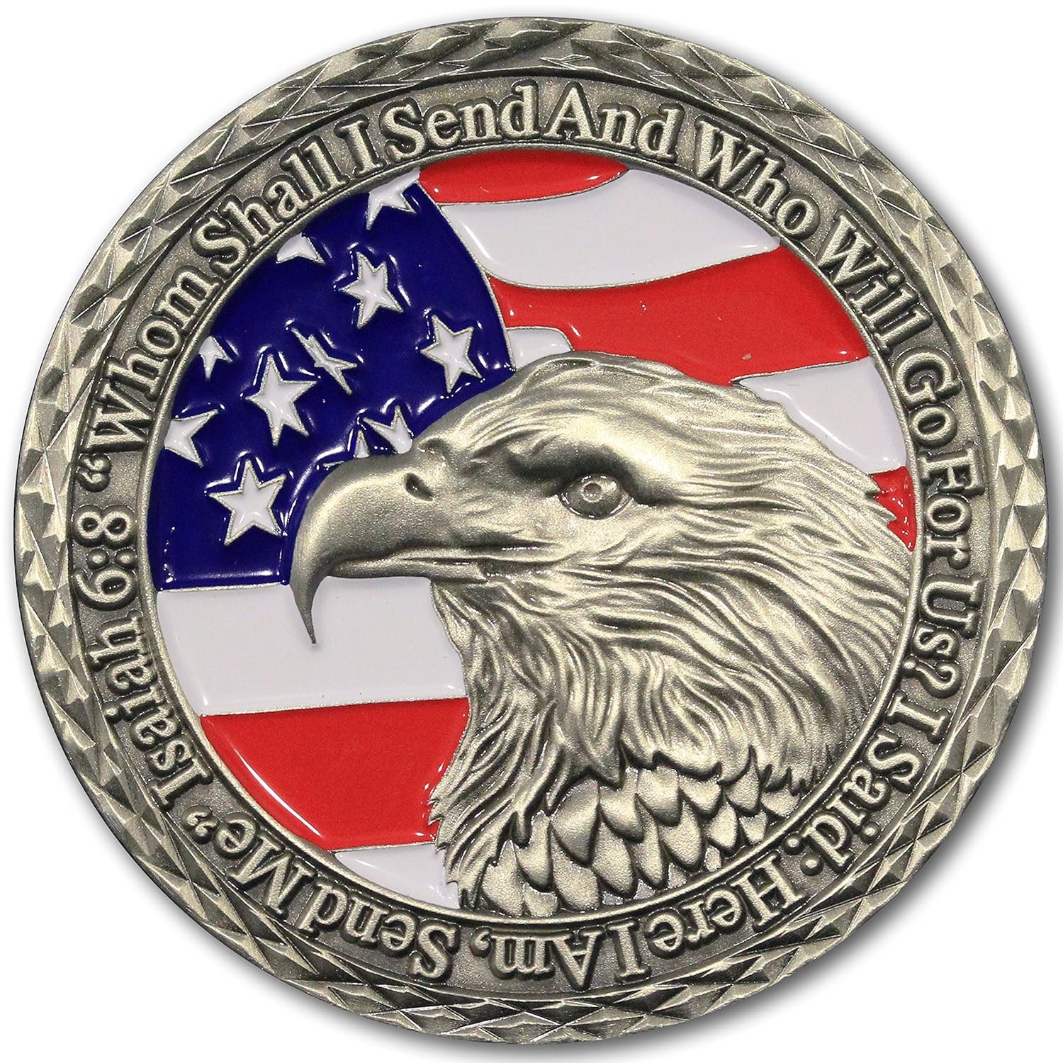 Dedication Police Challenge Coin: Law 2 Count (Pack of 1), Antique Silver