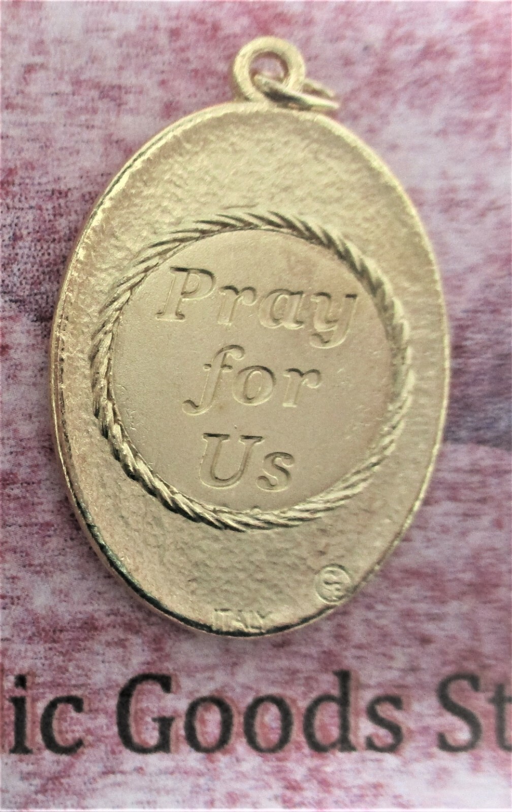 Divine Mercy – Pray for Us – Gold & Silver Tone Italian 1 3/4 inch Medal
