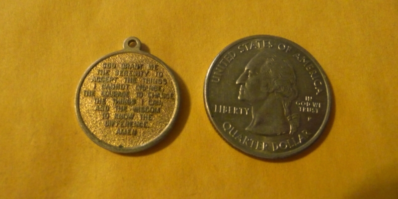Vintage Catholic Religious antique Holy Medal -unidentified medal #142