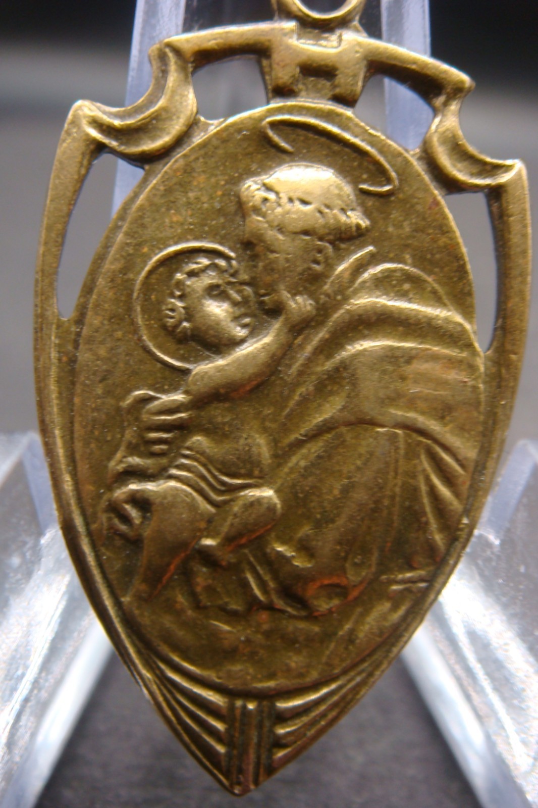 Rare Vintage Saint Anthony of Padua Medal – Italian Mystic Shield Protection