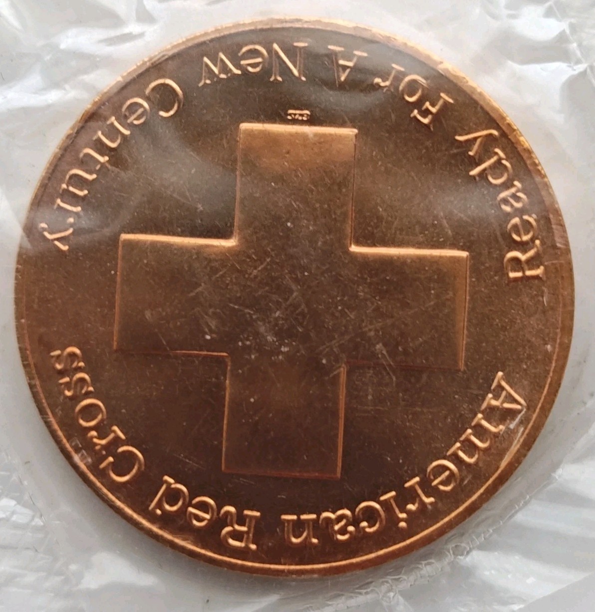 1881–1981 Red Cross Bronze Medal • Sealed Original Mint Packaging • 38mm
