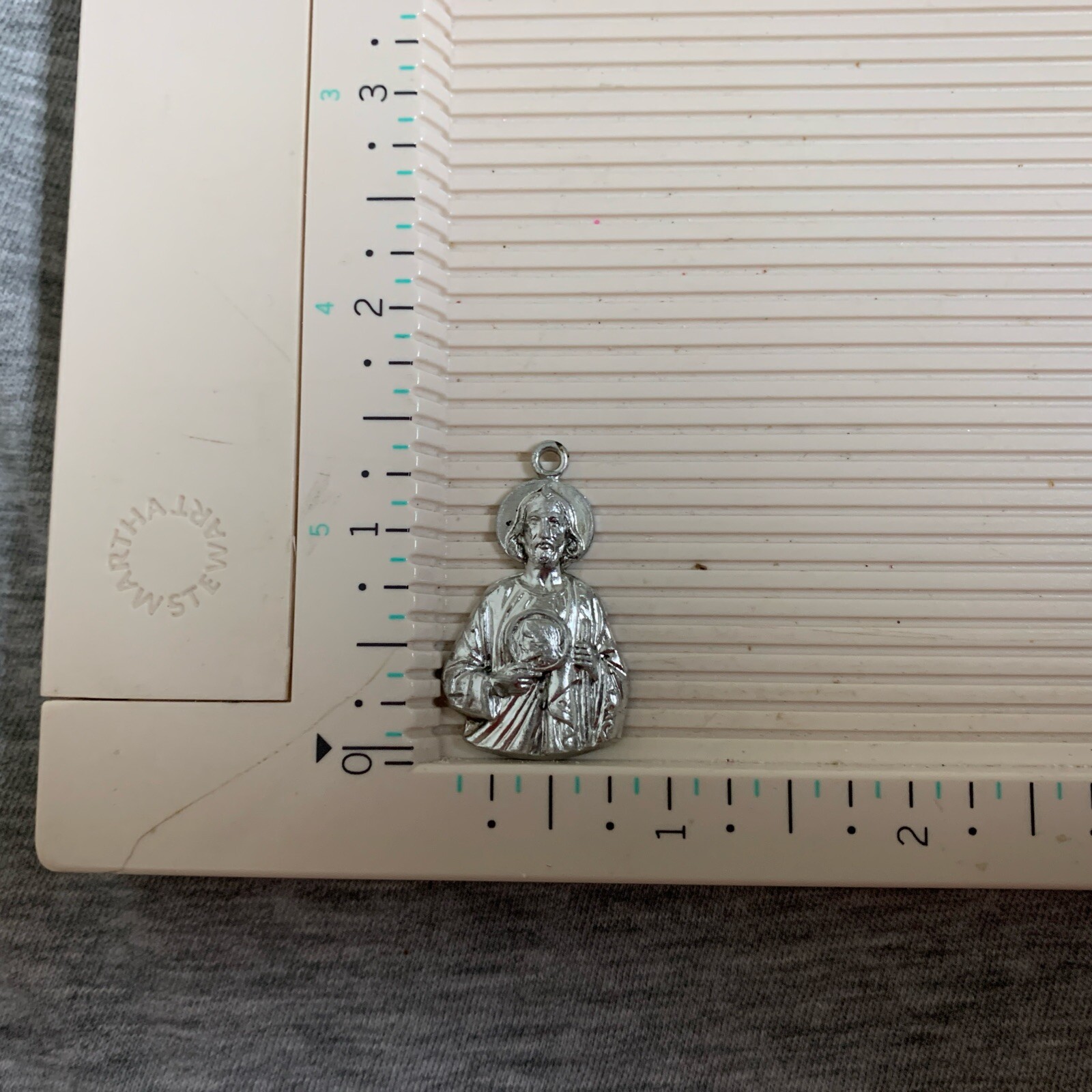 Vintage St. Jude Catholic Pendant Alvic Japan