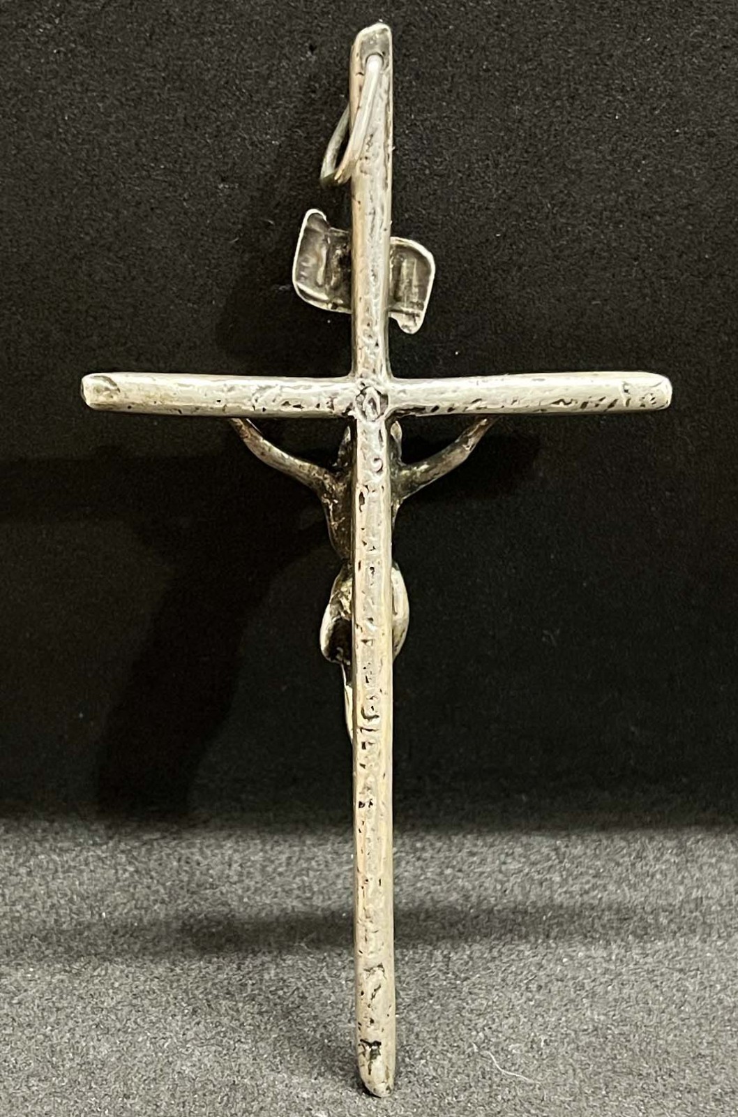 Antique silver cross Crucifix Jesus Christ, wonderful piece, excellent condition