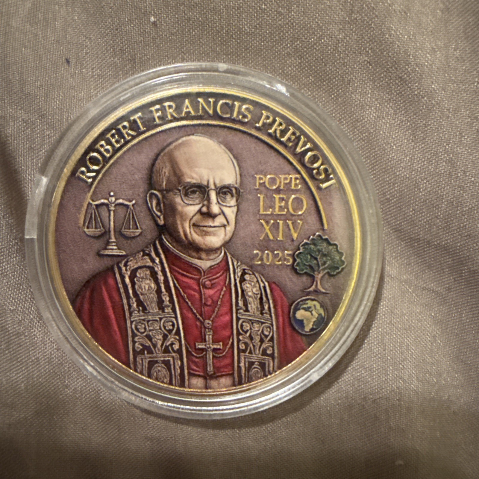 Beautiful Pope Leo VIX Commemorative Coin