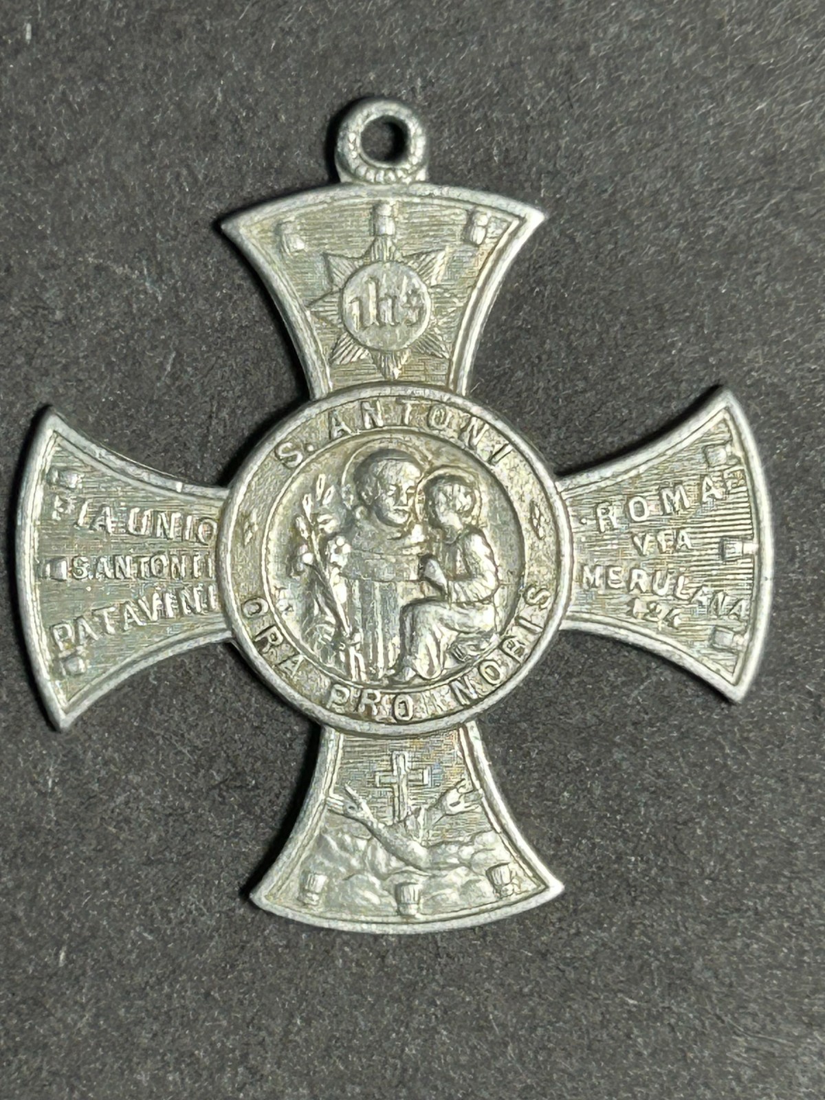 Vintage CatholicCrucifix & cross Pendant Lot St. Benedict IHS 4-Way Medal 8 Pc