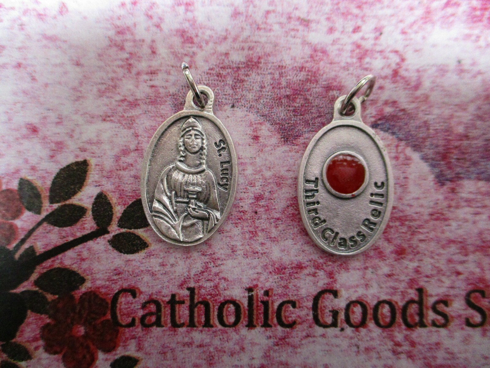 Saint Lucy + Relic – OX 1 inch Medal