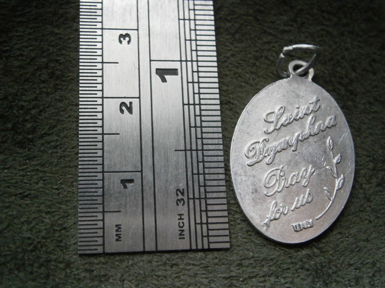 St Dymphna Pray For Us Lightweight Religious Medal