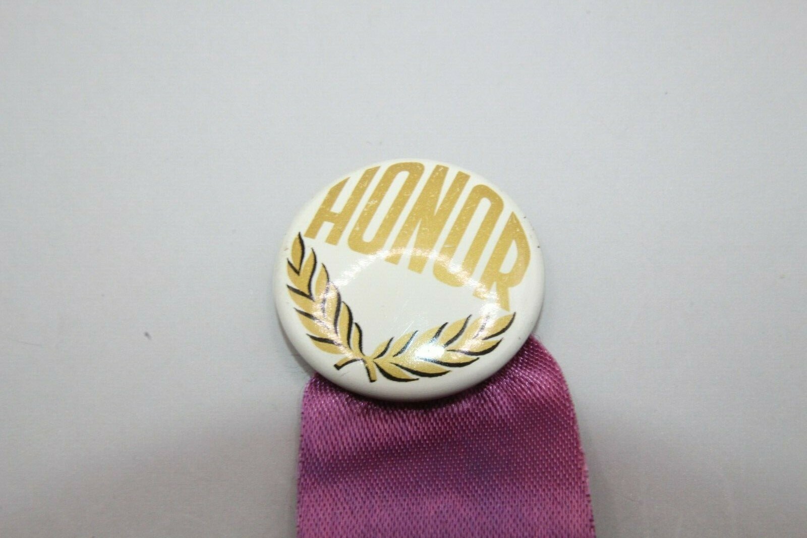 Award Ribbon with an Attached Multi-Colored Enameled Babtist Church Pin