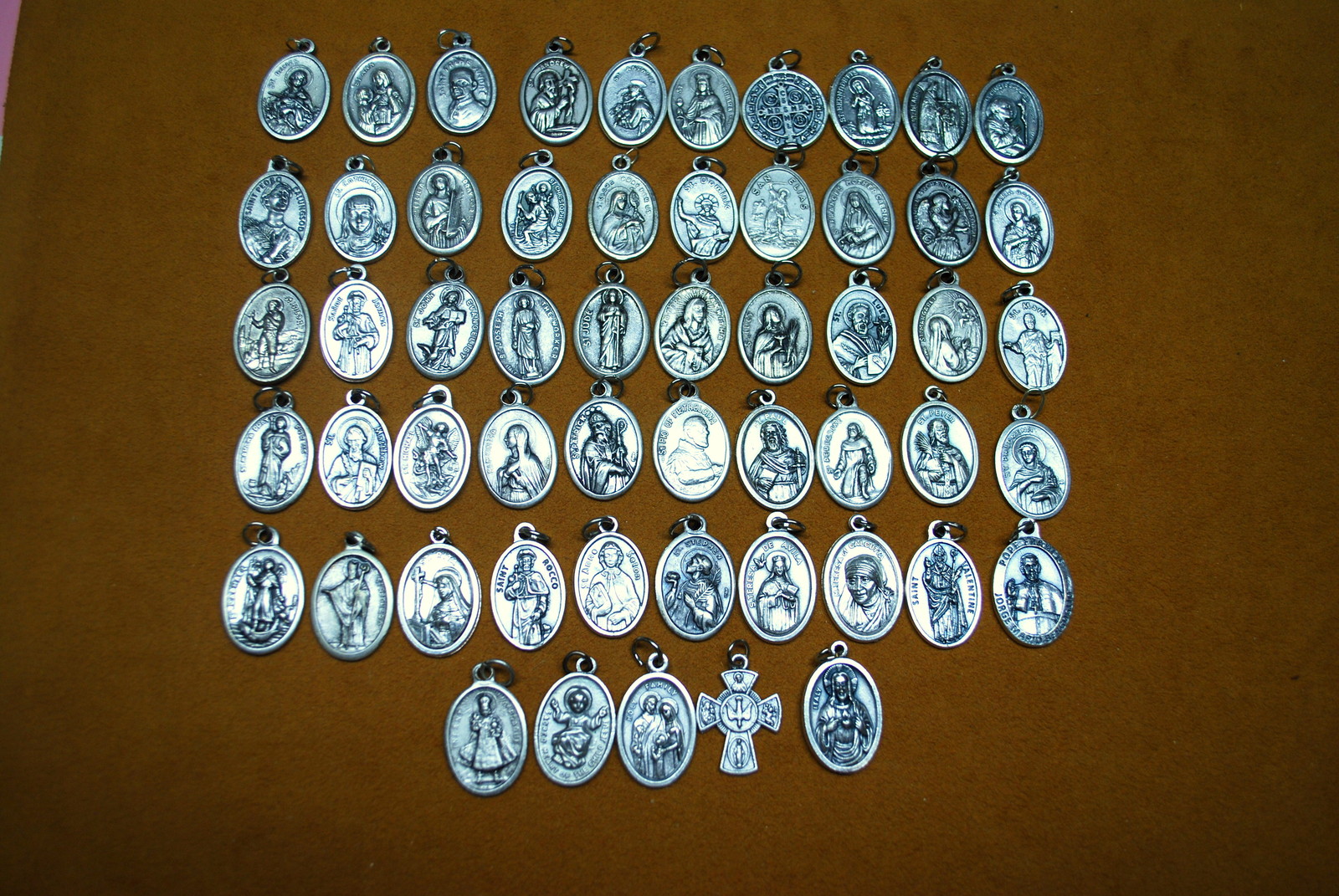 Vintage Catholic Religious Medals, 55 Medals WOW Ultimate Collection Lot of 55