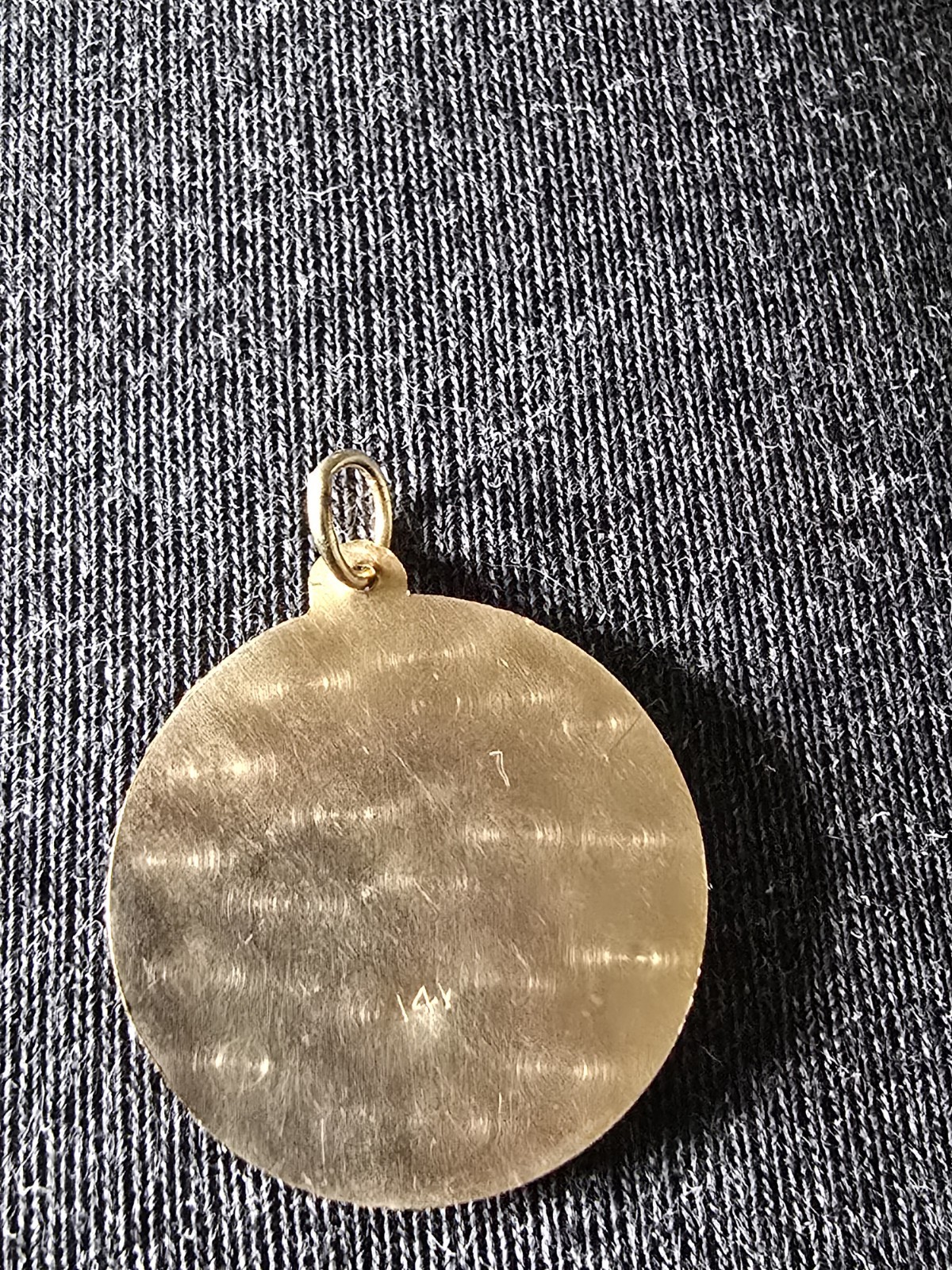 14k Yellow Gold Medal Of Our Lady Perpetual Help